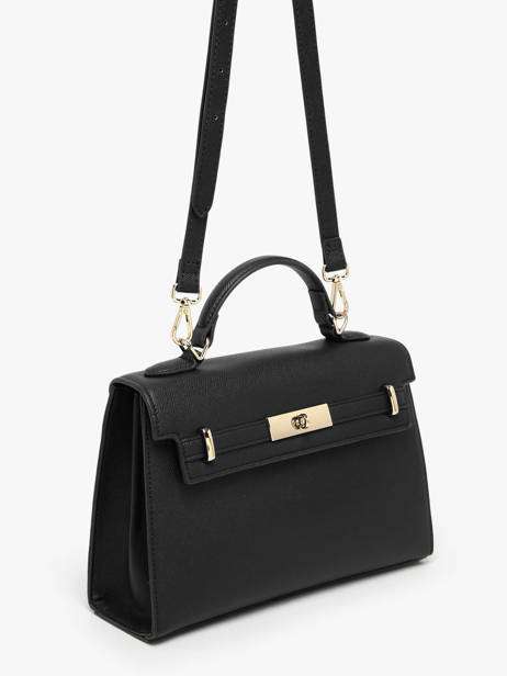 Handtas Saffiano David jones Zwart saffiano CM7693A ander zicht 2